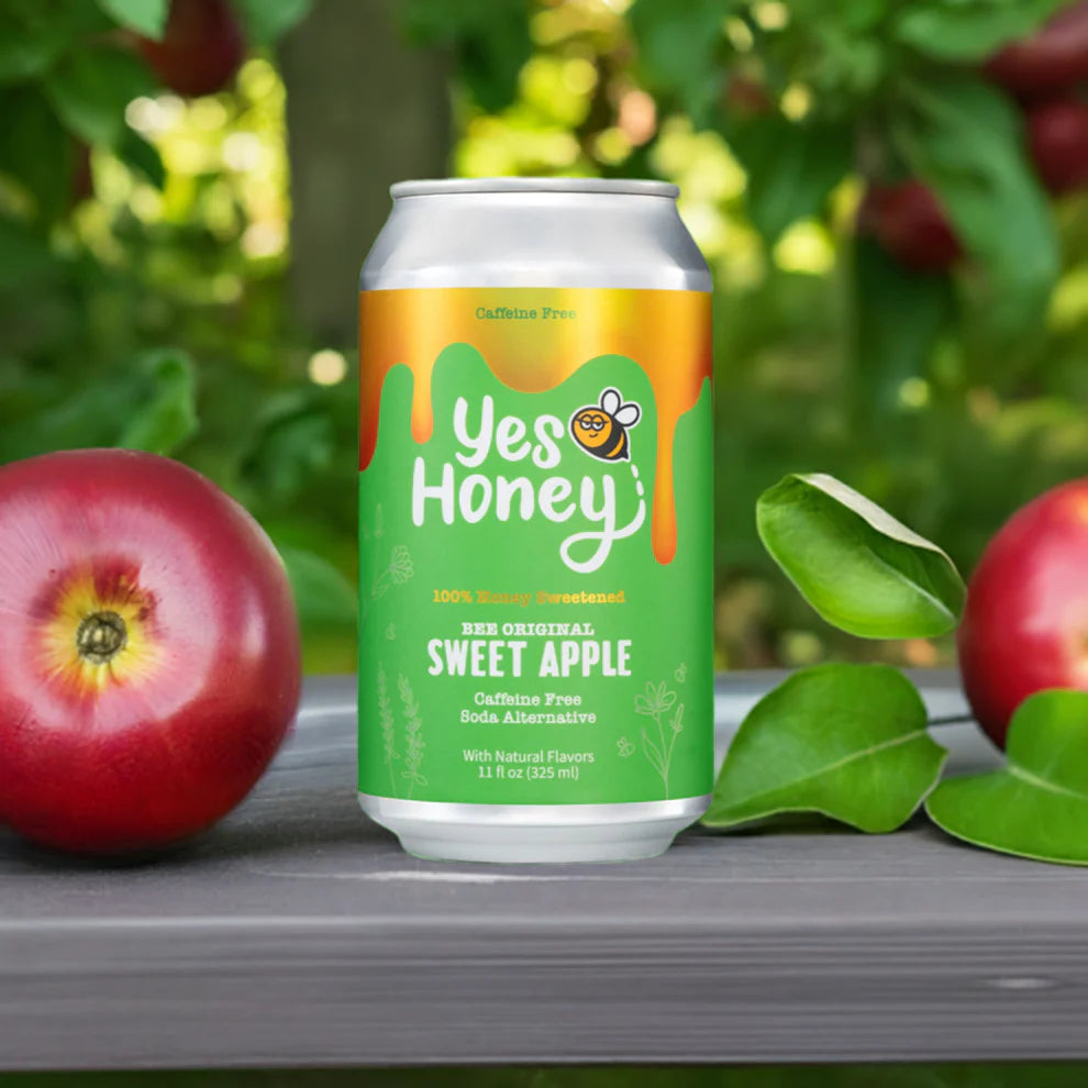 Bee Original Sweet Apple Soda Alternative 100% Honey-Sweetened