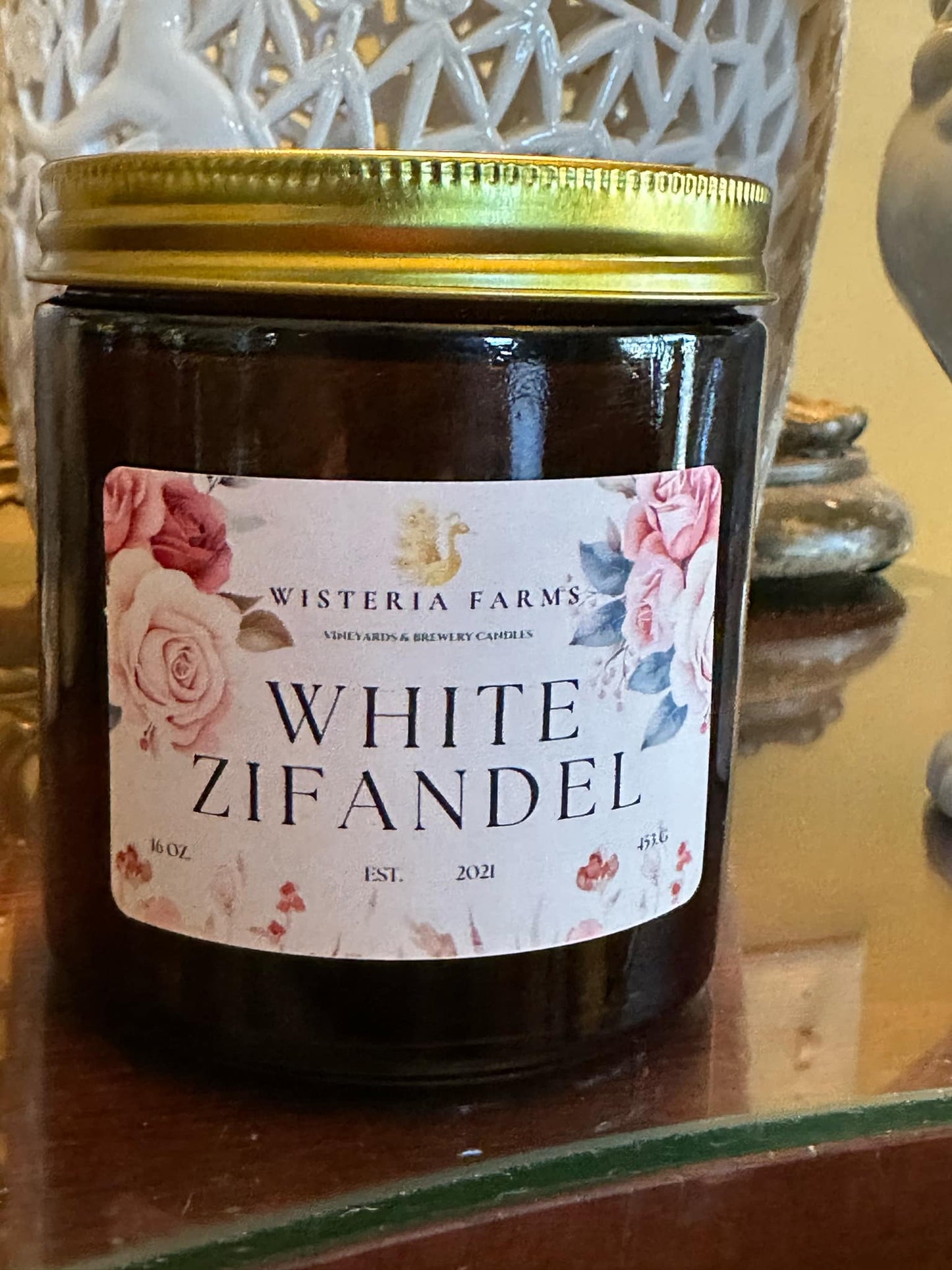 WHITE ZIFANDEL PERFUMED CANDLE