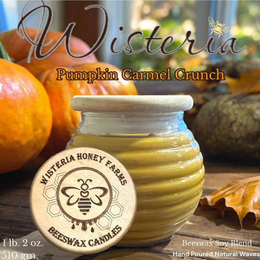 Pumpkin Carmel Crunch Honey Pot Candle