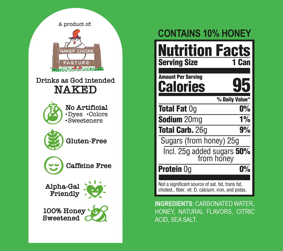 Bee Original Sweet Apple Soda Alternative   100% Honey-Sweetened
