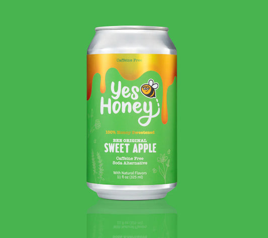 Bee Original Sweet Apple Soda Alternative   100% Honey-Sweetened