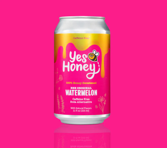 Bee Original Watermelon Soda Alternative 100% Honey-Sweetened
